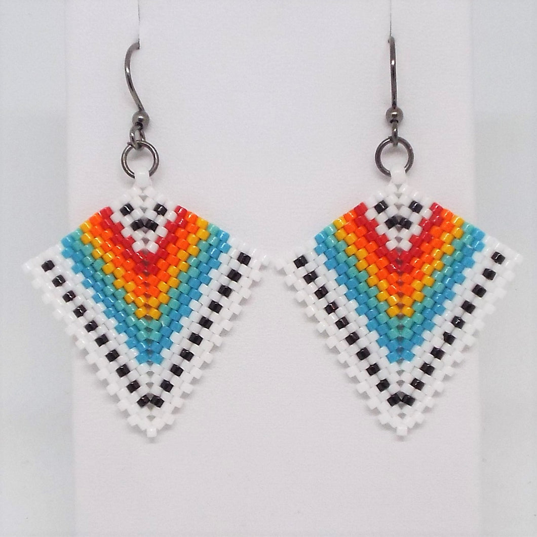 Deco Diamond Earrings - Tribal