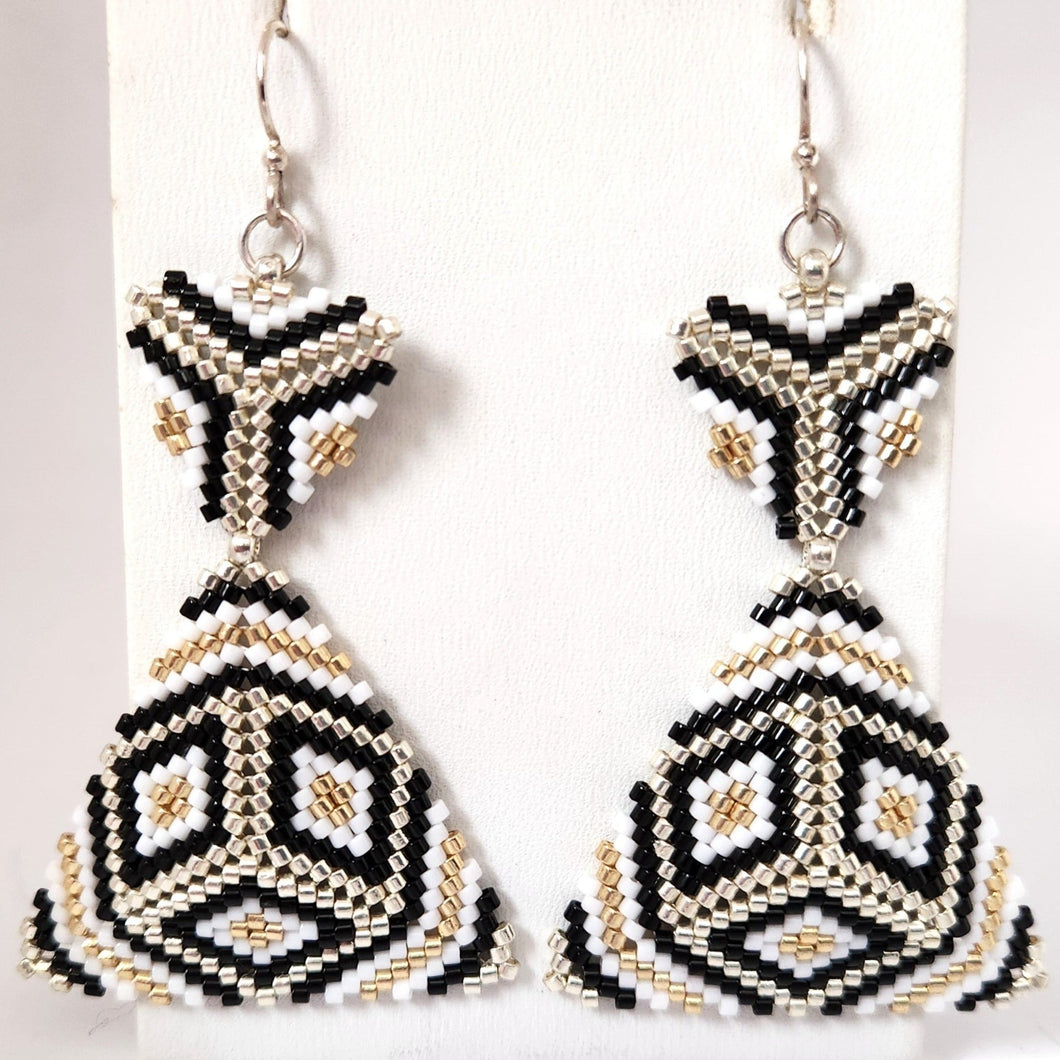 Double Triangle Earrings - Hollywood