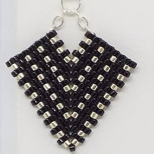 Hollywood Earrings - Black & Silver, Small