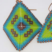 Large Origami Earrings - Clear Waters