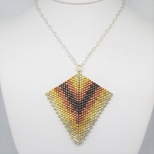 Deco Diamond Pendant Necklace - Heavy Metal