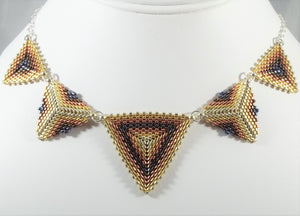 Triangle Statement Necklace - Heavy Metal