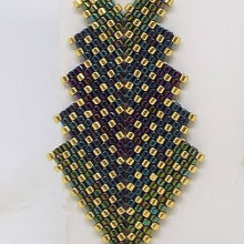 Double Deco Earrings - Peacock