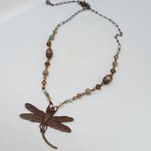 Earth and Sky Dragonfly Necklace